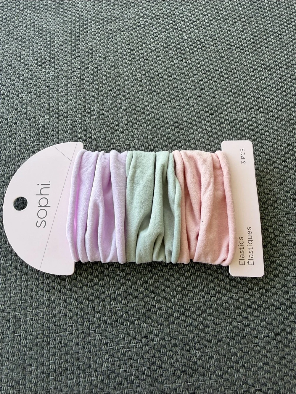 Sophi Pastel Hair Elastics - Lavender, Mint & Blush (3 Pack)